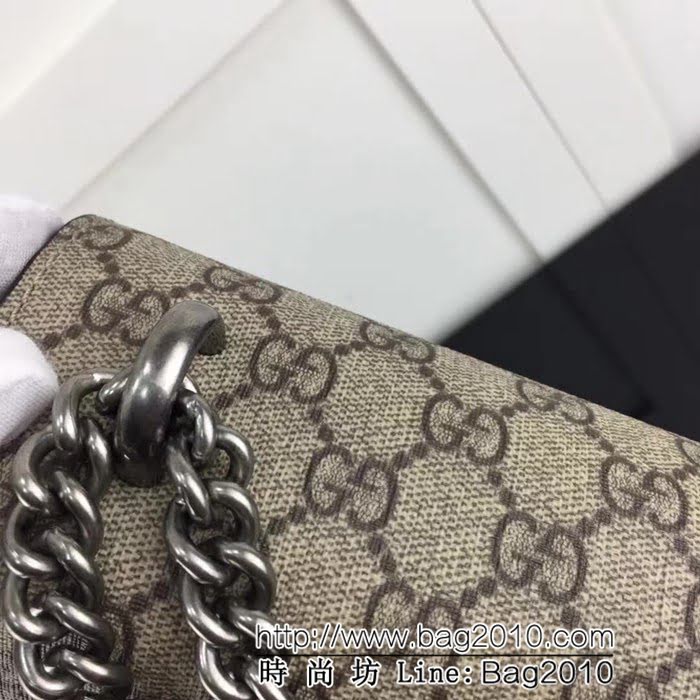 GUCCI古馳原單 新款專櫃品質 高仿原單貨 實物實拍 400249 啡pvc配大紅 鏈條單肩斜挎包 HY1007